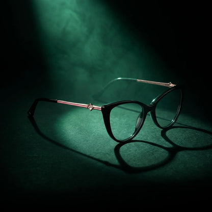 Fiore 1031 cat-eye acetate and metal reading glasses, black frame · ReFramed, photo 11 of 85