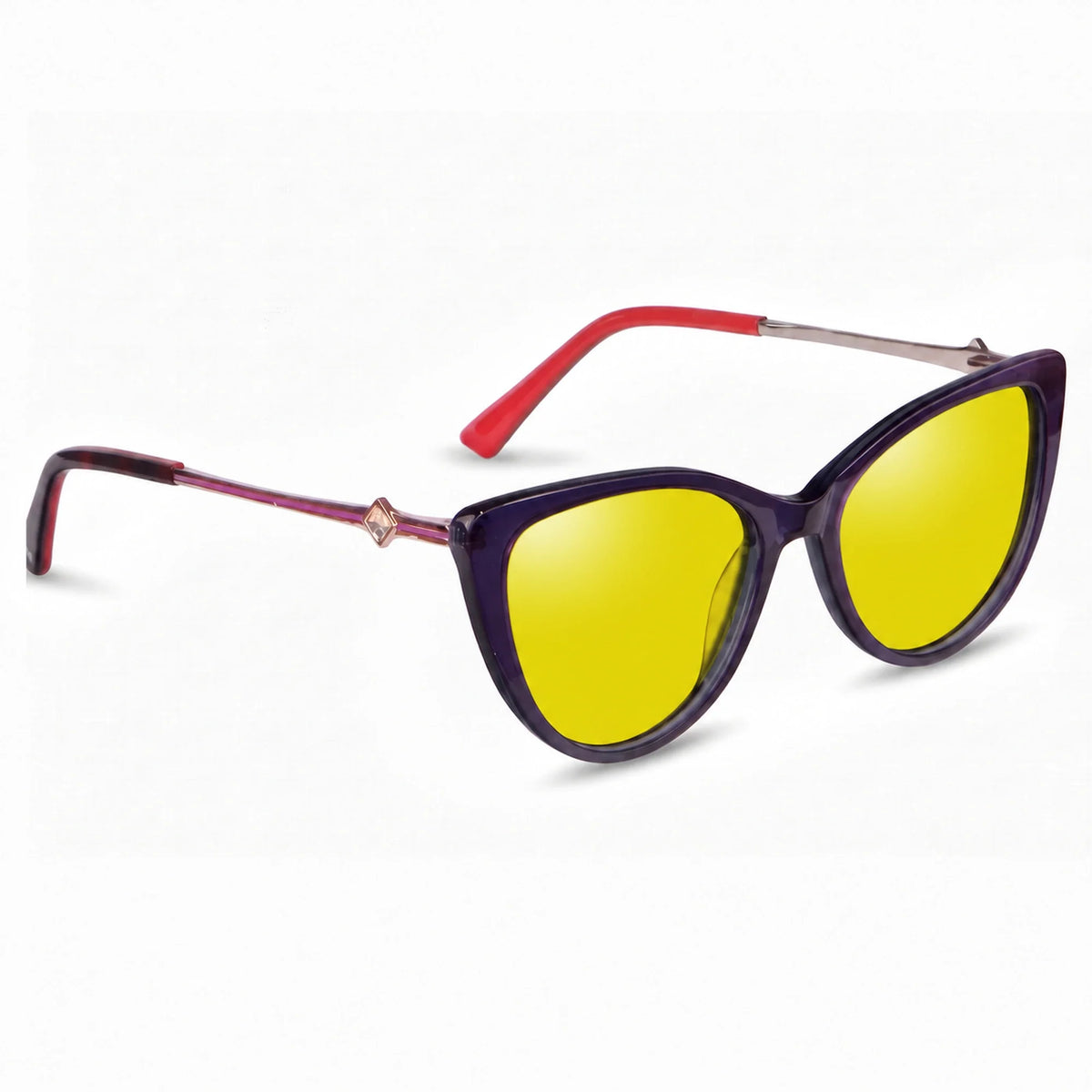 Fiore 1031 cat eye sunglasses, purple bio-acetate frame · ReFramed, photo 8 of 24