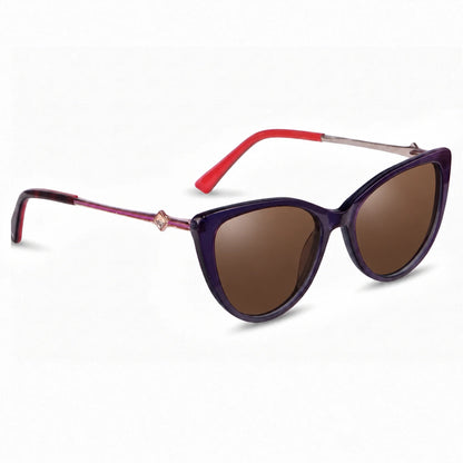 Fiore 1031 cat eye sunglasses, purple bio-acetate frame · ReFramed, photo 4 of 24