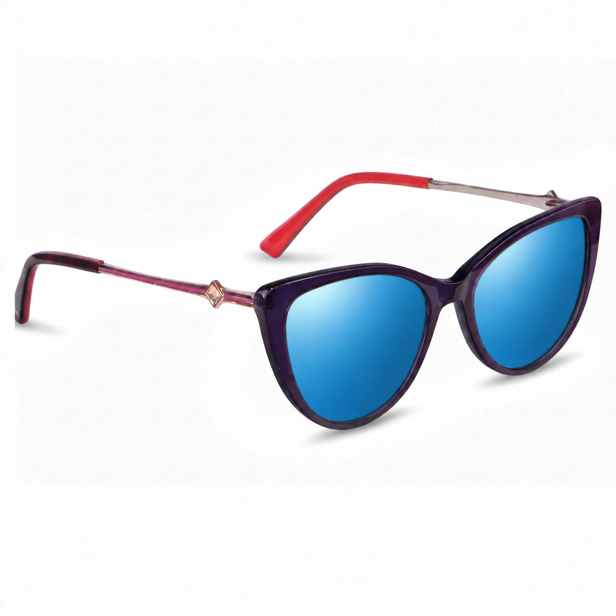 Fiore 1031 cat eye sunglasses, purple bio-acetate frame · ReFramed, photo 18 of 24