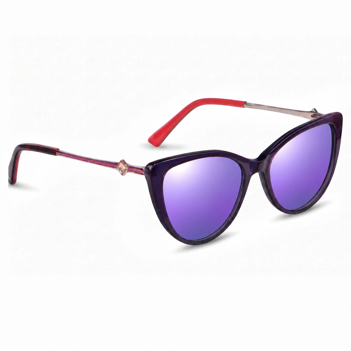 Fiore 1031 cat eye sunglasses, purple bio-acetate frame · ReFramed, photo 24 of 24