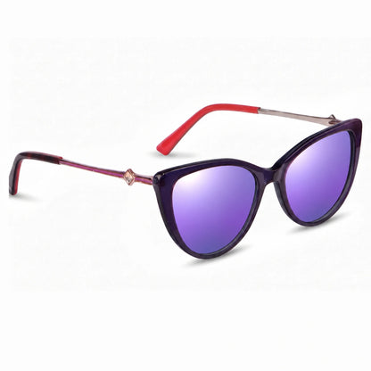 Fiore 1031 cat eye sunglasses, purple bio-acetate frame · ReFramed, photo 24 of 24