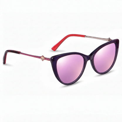Fiore 1031 cat eye sunglasses, purple bio-acetate frame · ReFramed, photo 22 of 24
