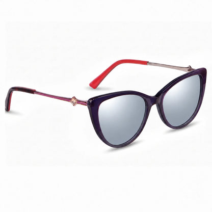 Fiore 1031 cat eye sunglasses, purple bio-acetate frame · ReFramed, photo 20 of 24