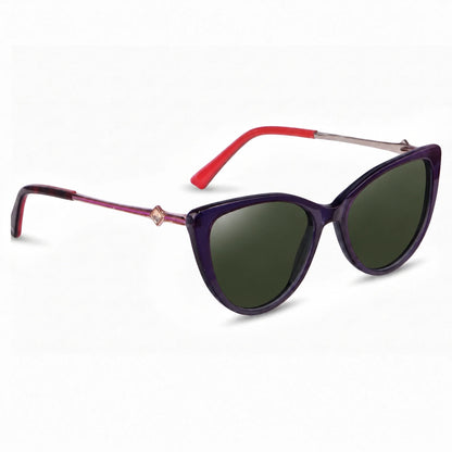 Fiore 1031 cat eye sunglasses, purple bio-acetate frame · ReFramed, photo 6 of 24