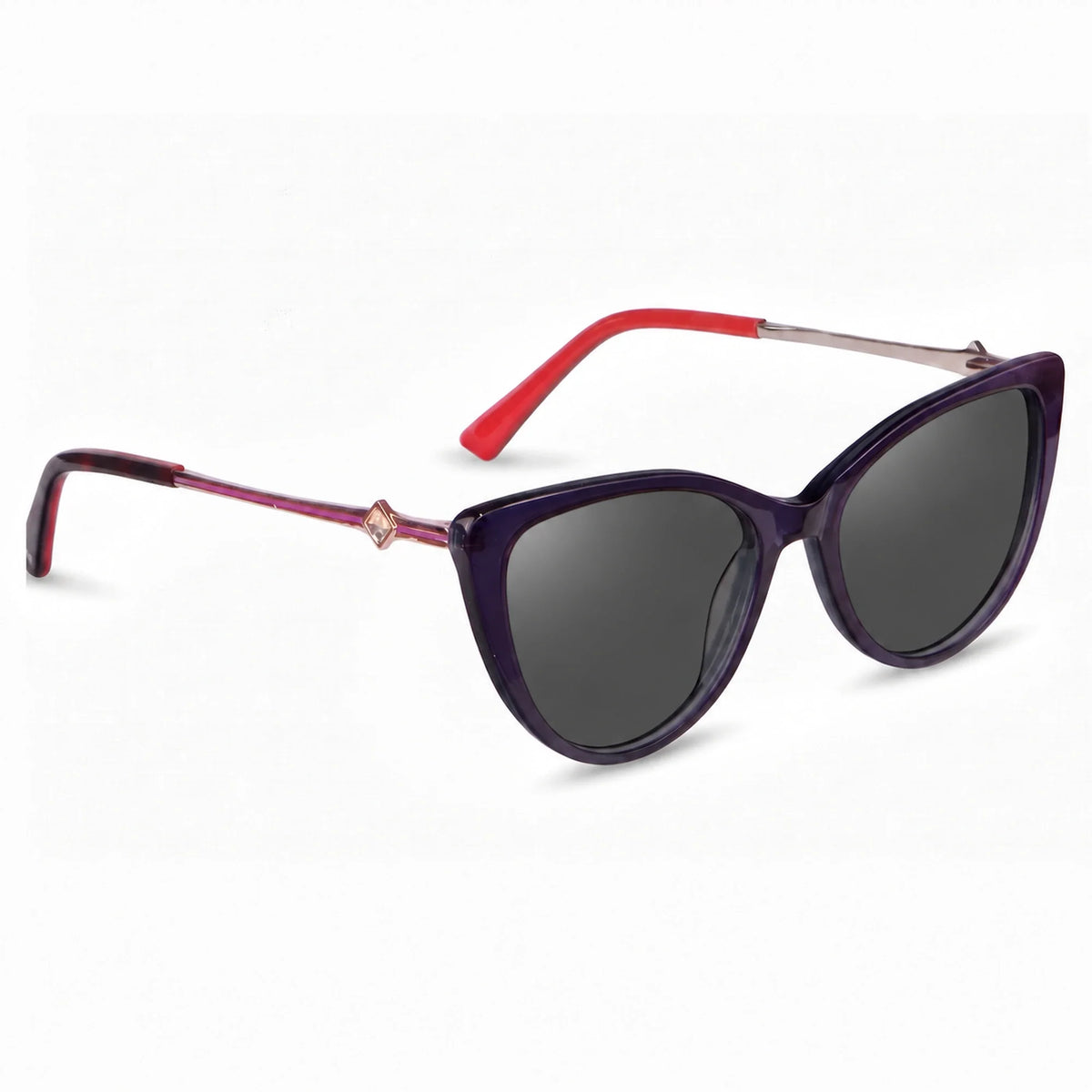 Fiore 1031 cat eye sunglasses, purple bio-acetate frame · ReFramed, photo 2 of 24