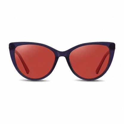 Fiore 1031 cat eye sunglasses, purple bio-acetate frame · ReFramed, photo 11 of 24