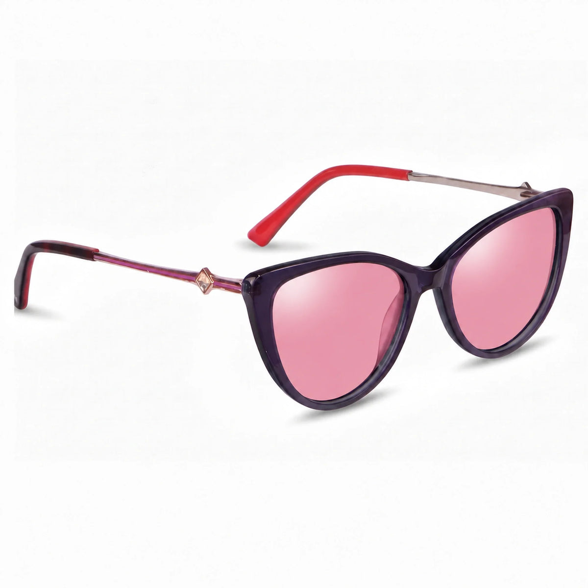 Fiore 1031 cat eye sunglasses, purple bio-acetate frame · ReFramed, photo 10 of 24