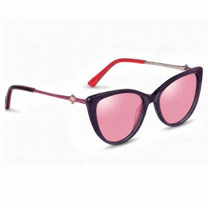 Fiore 1031 cat eye sunglasses, purple bio-acetate frame · ReFramed, photo 10 of 24
