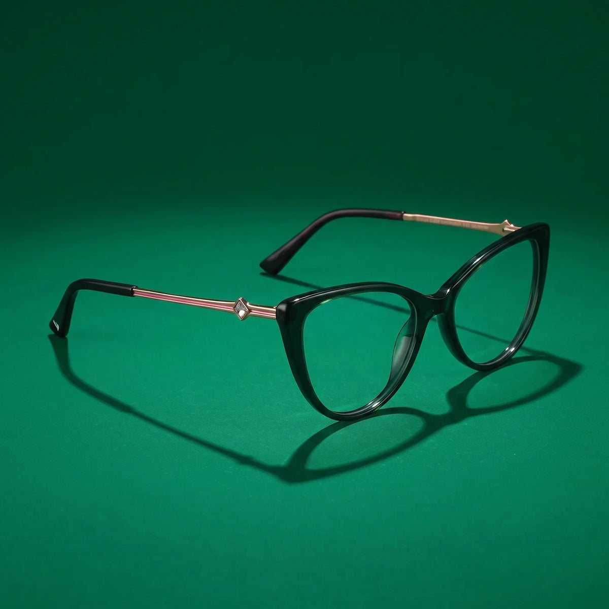 Fiore 1031 cat-eye acetate and metal reading glasses, green frame · ReFramed, photo 44 of 85