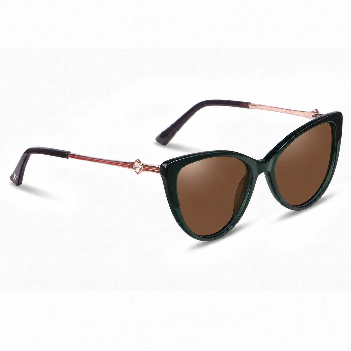Fiore 1031 cat eye sunglasses, green bio-acetate frame · ReFramed, photo 5 of 36