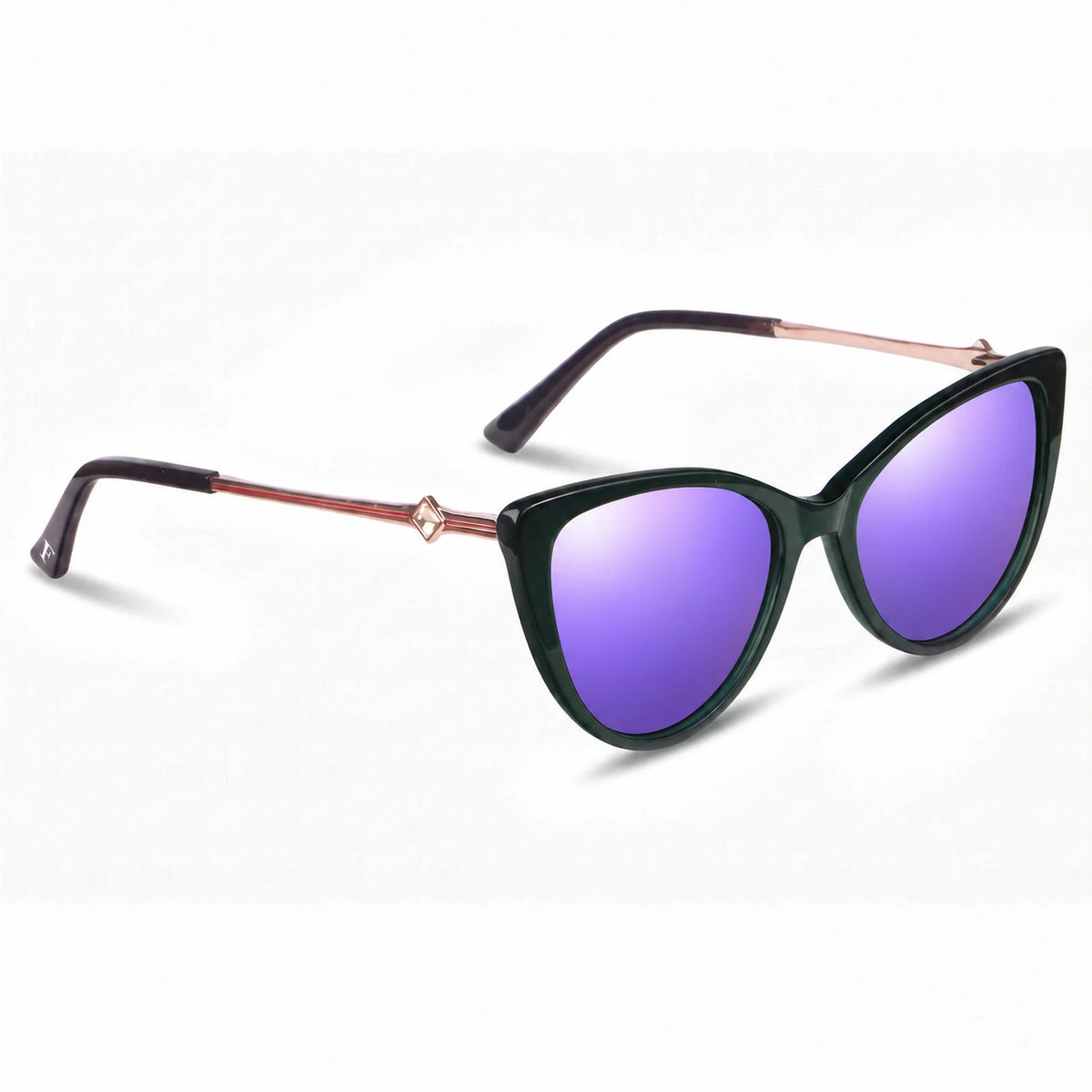 Fiore 1031 cat eye sunglasses, green bio-acetate frame · ReFramed, photo 35 of 36