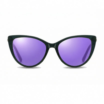Fiore 1031 cat eye sunglasses, green bio-acetate frame · ReFramed, photo 34 of 36