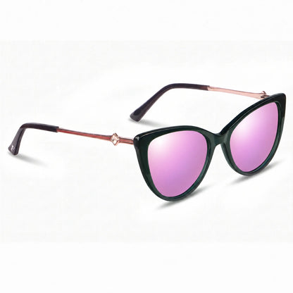 Fiore 1031 cat eye sunglasses, green bio-acetate frame · ReFramed, photo 32 of 36