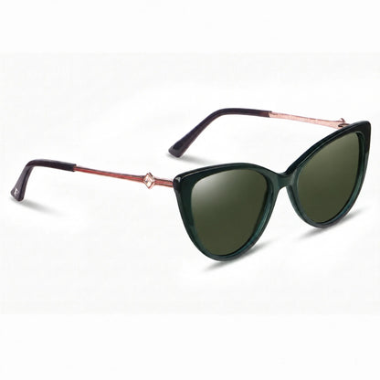 Fiore 1031 cat eye sunglasses, green bio-acetate frame · ReFramed, photo 8 of 36