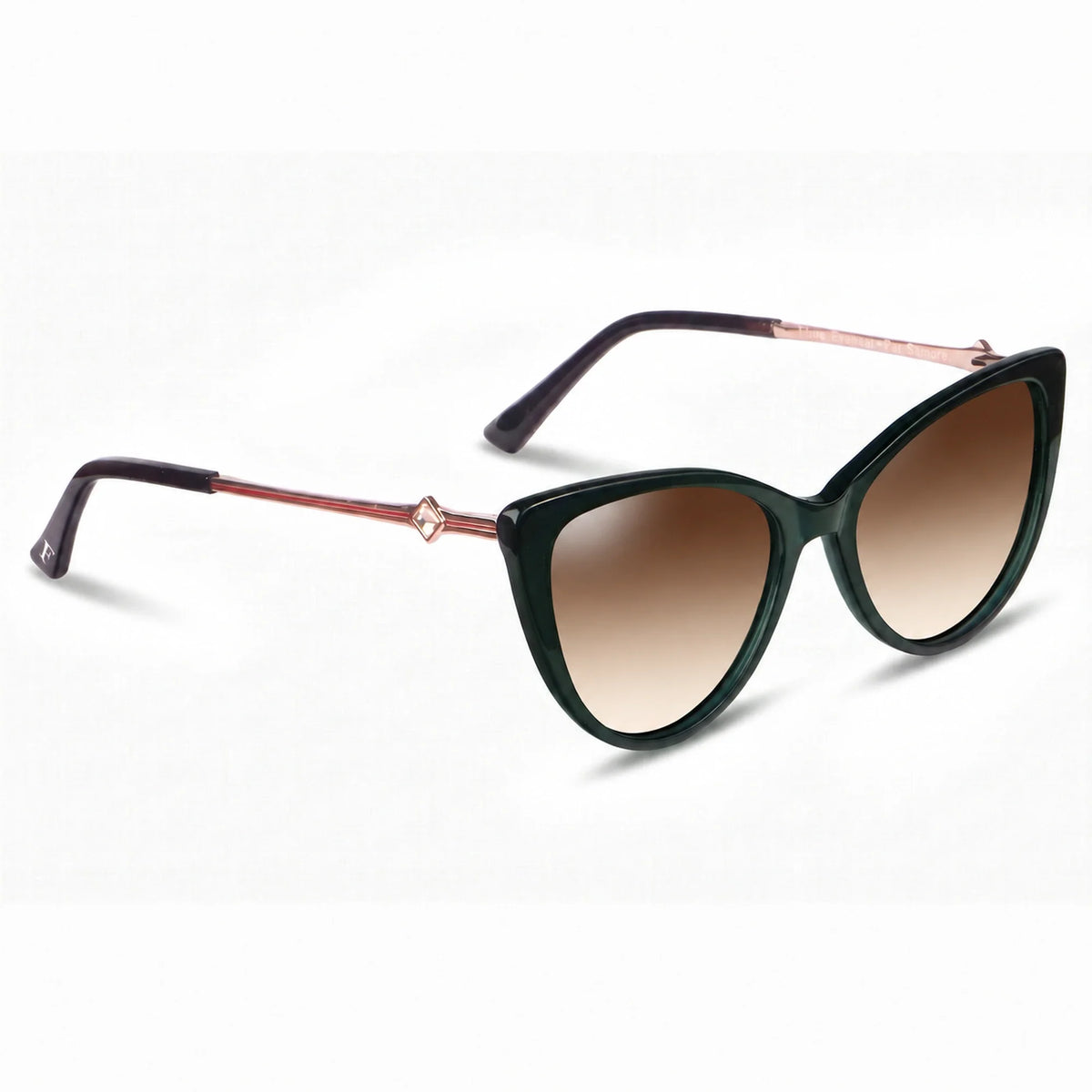 Fiore 1031 cat eye sunglasses, green bio-acetate frame · ReFramed, photo 23 of 36