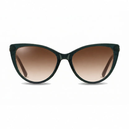 Fiore 1031 cat eye sunglasses, green bio-acetate frame · ReFramed, photo 22 of 36