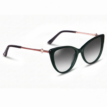Fiore 1031 cat eye sunglasses, green bio-acetate frame · ReFramed, photo 20 of 36