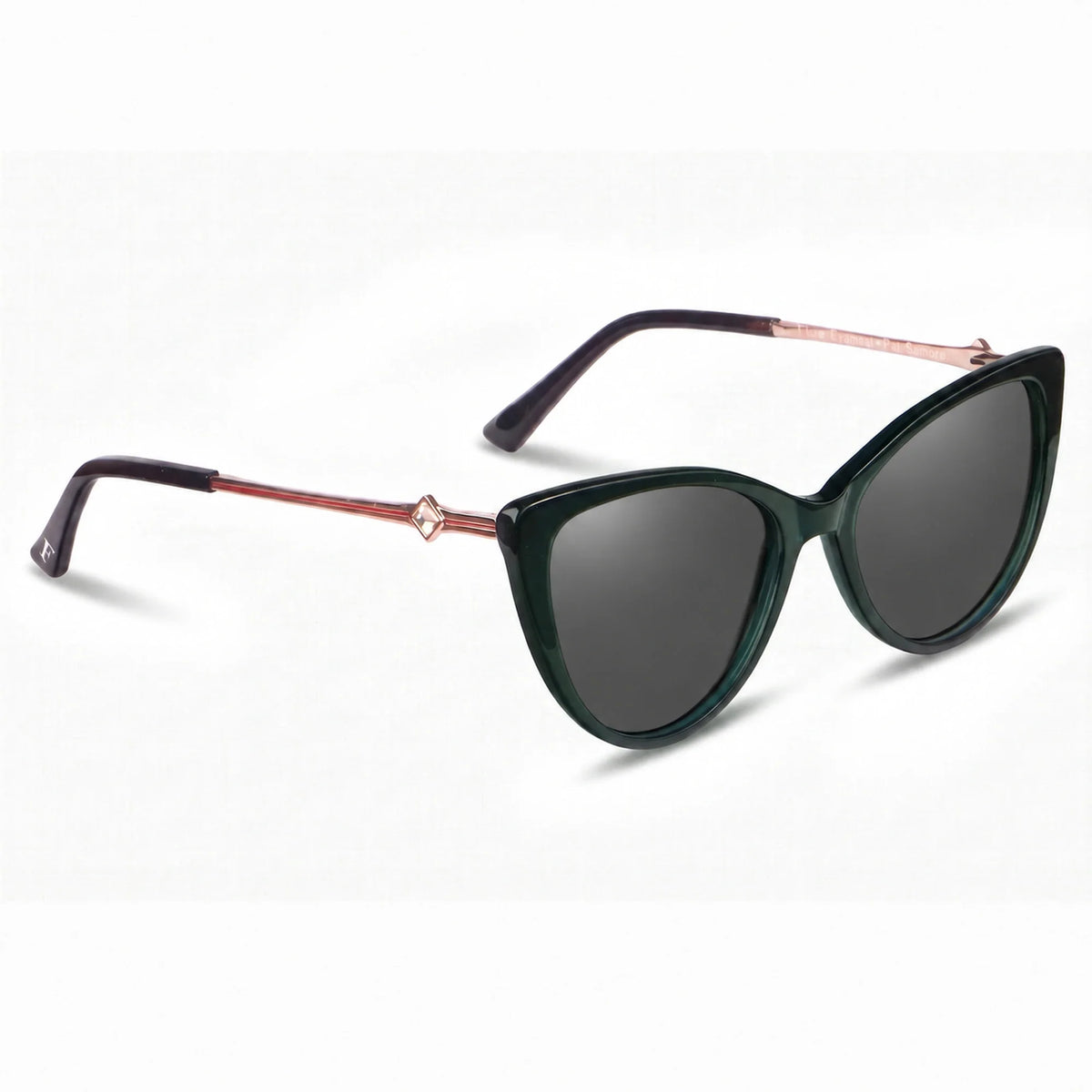 Fiore 1031 cat eye sunglasses, green bio-acetate frame · ReFramed, photo 2 of 36