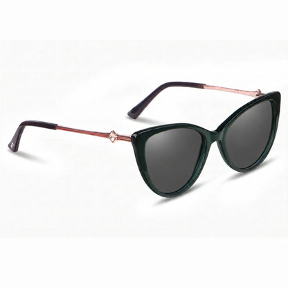 Fiore 1031 cat eye sunglasses, green bio-acetate frame · ReFramed, photo 2 of 36