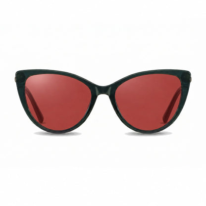 Fiore 1031 cat eye sunglasses, green bio-acetate frame · ReFramed, photo 16 of 36