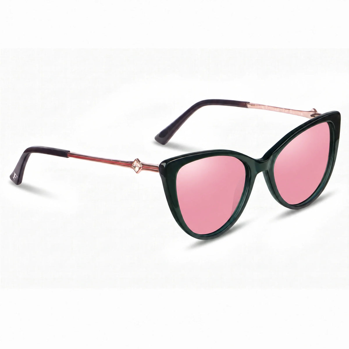 Fiore 1031 cat eye sunglasses, green bio-acetate frame · ReFramed, photo 14 of 36