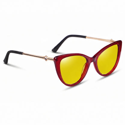 Fiore 1031 cat eye sunglasses, red bio-acetate frame · ReFramed, photo 11 of 36 | Polarized UV400