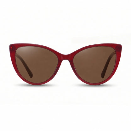 Fiore 1031 cat eye sunglasses, red bio-acetate frame · ReFramed, photo 4 of 36 | Polarized UV400