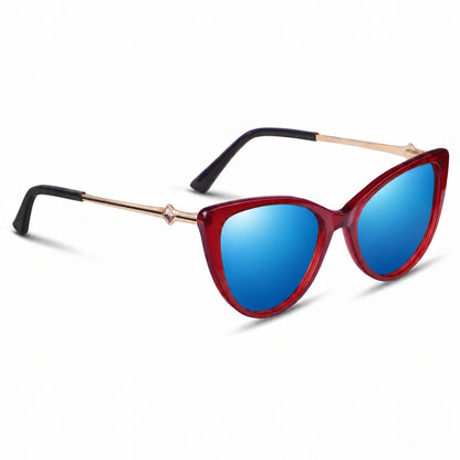 Fiore 1031 cat eye sunglasses, red bio-acetate frame · ReFramed, photo 26 of 36 | Polarized UV400