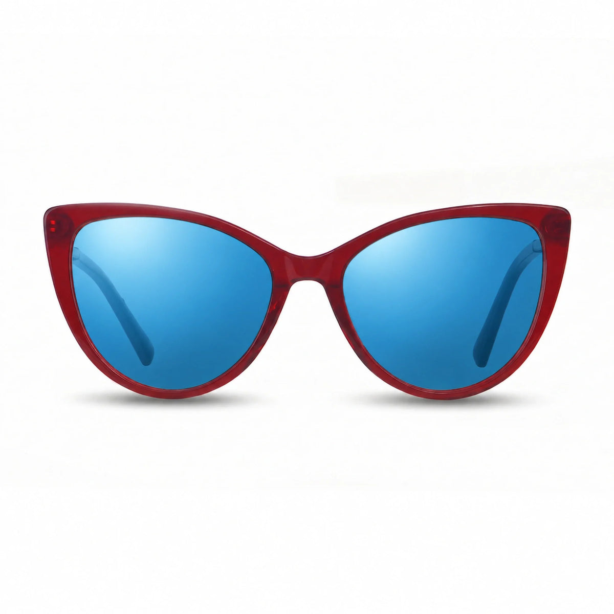 Fiore 1031 cat eye sunglasses, red bio-acetate frame · ReFramed, photo 25 of 36 | Polarized UV400
