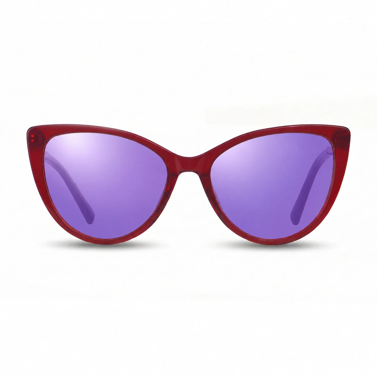 Fiore 1031 cat eye sunglasses, red bio-acetate frame · ReFramed, photo 34 of 36 | Polarized UV400