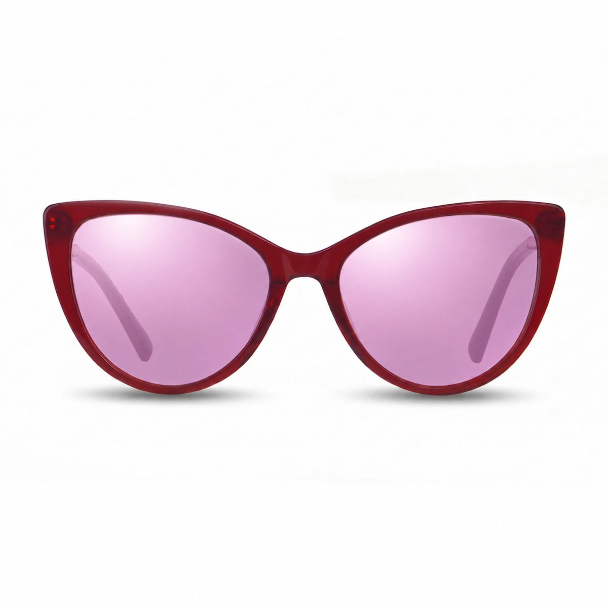 Fiore 1031 cat eye sunglasses, red bio-acetate frame · ReFramed, photo 31 of 36 | Polarized UV400