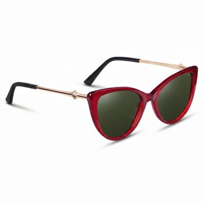 Fiore 1031 cat eye sunglasses, red bio-acetate frame · ReFramed, photo 8 of 36 | Polarized UV400
