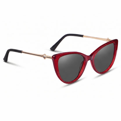 Fiore 1031 cat eye sunglasses, red bio-acetate frame · ReFramed, photo 2 of 36 | Polarized UV400