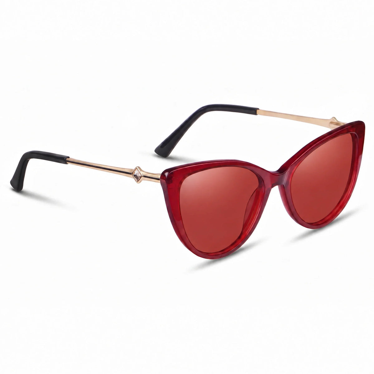 Fiore 1031 cat eye sunglasses, red bio-acetate frame · ReFramed, photo 17 of 36 | Polarized UV400