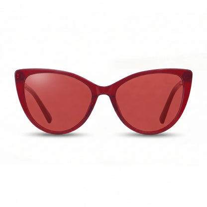Fiore 1031 cat eye sunglasses, red bio-acetate frame · ReFramed, photo 16 of 36 | Polarized UV400