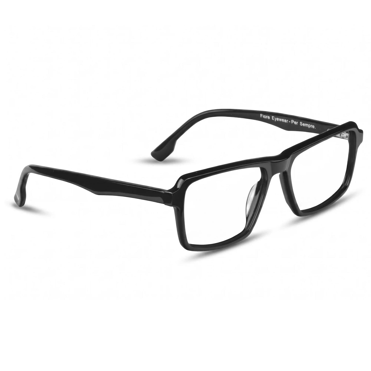 Fiore 1038 eyeglasses in black – three-quarter view