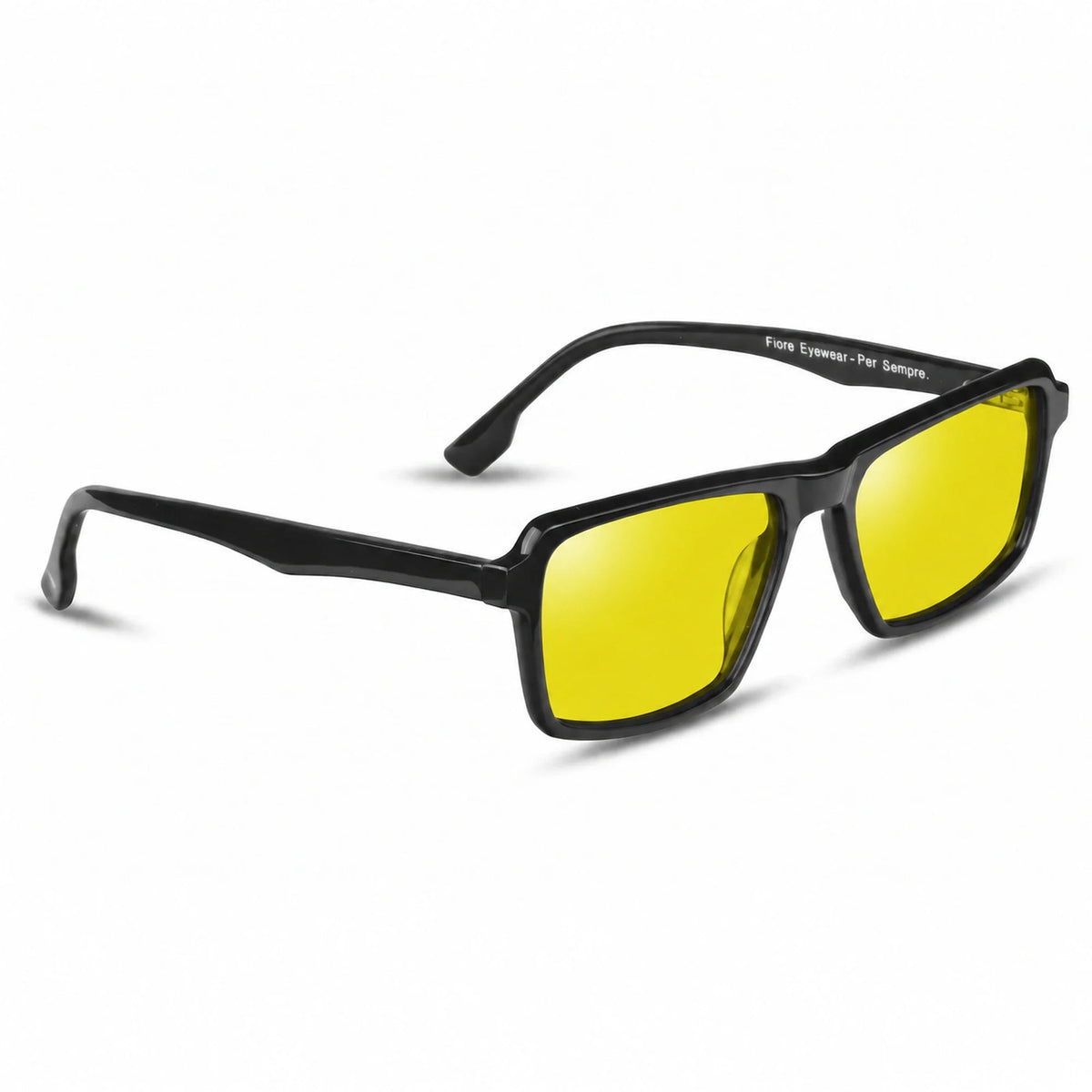 Fiore 1038 rectangle sunglasses, black bio-acetate frame · ReFramed, photo 11 of 36