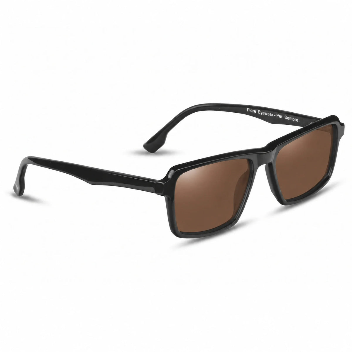 Fiore 1038 rectangle sunglasses, black bio-acetate frame · ReFramed, photo 5 of 36