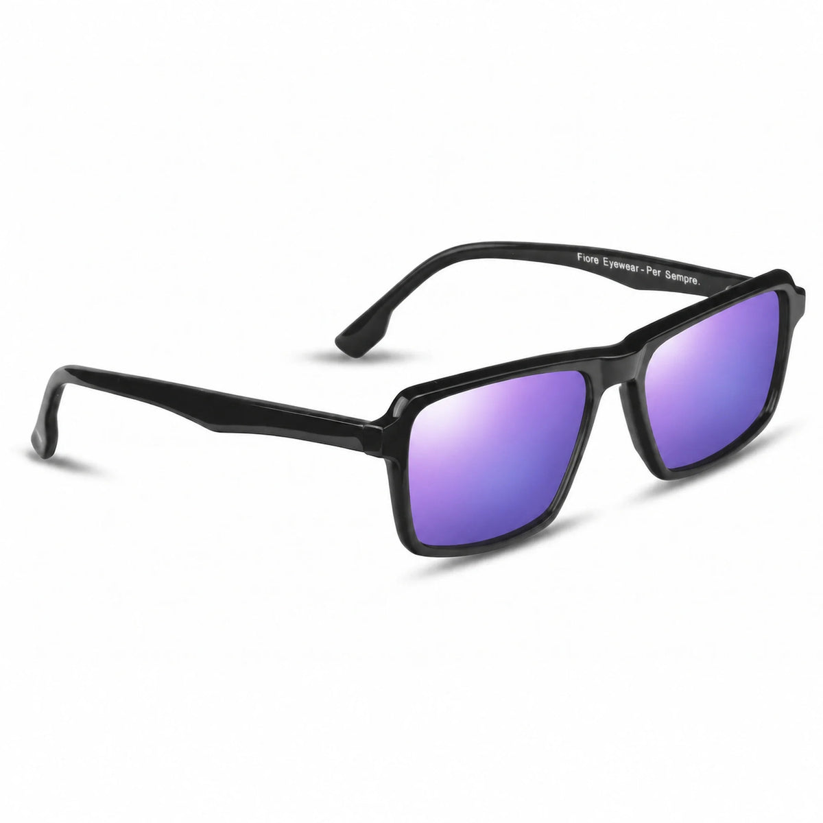 Fiore 1038 rectangle sunglasses, black bio-acetate frame · ReFramed, photo 35 of 36