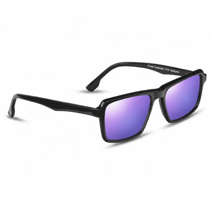 Fiore 1038 rectangle sunglasses, black bio-acetate frame · ReFramed, photo 35 of 36