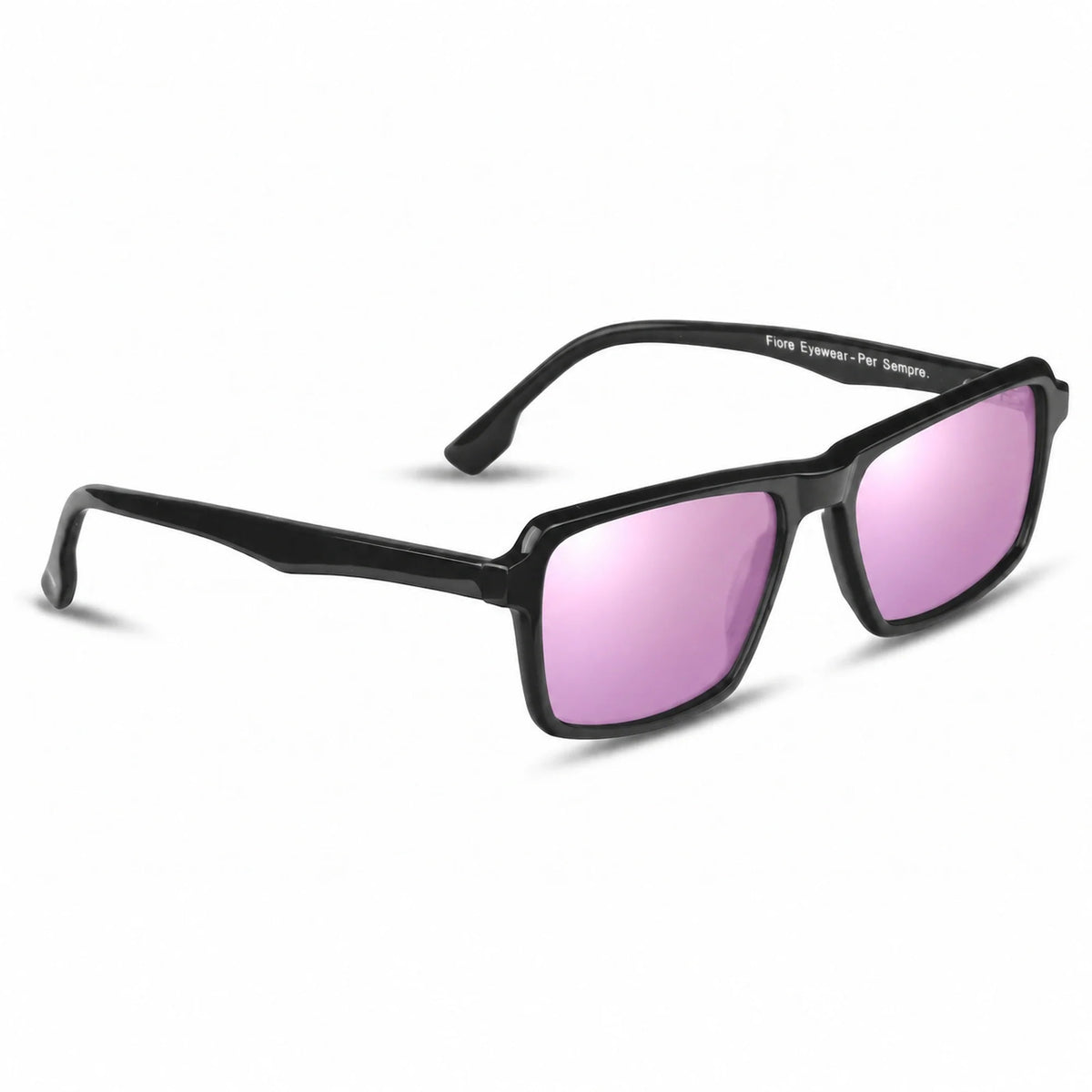 Fiore 1038 rectangle sunglasses, black bio-acetate frame · ReFramed, photo 32 of 36