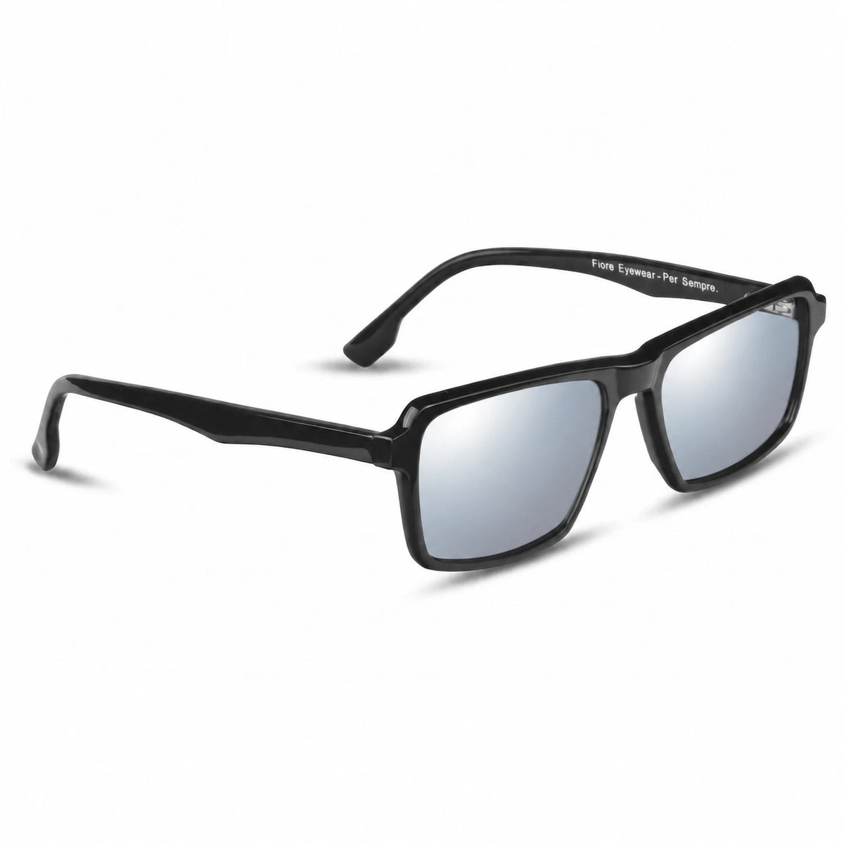 Fiore 1038 rectangle sunglasses, black bio-acetate frame · ReFramed, photo 29 of 36