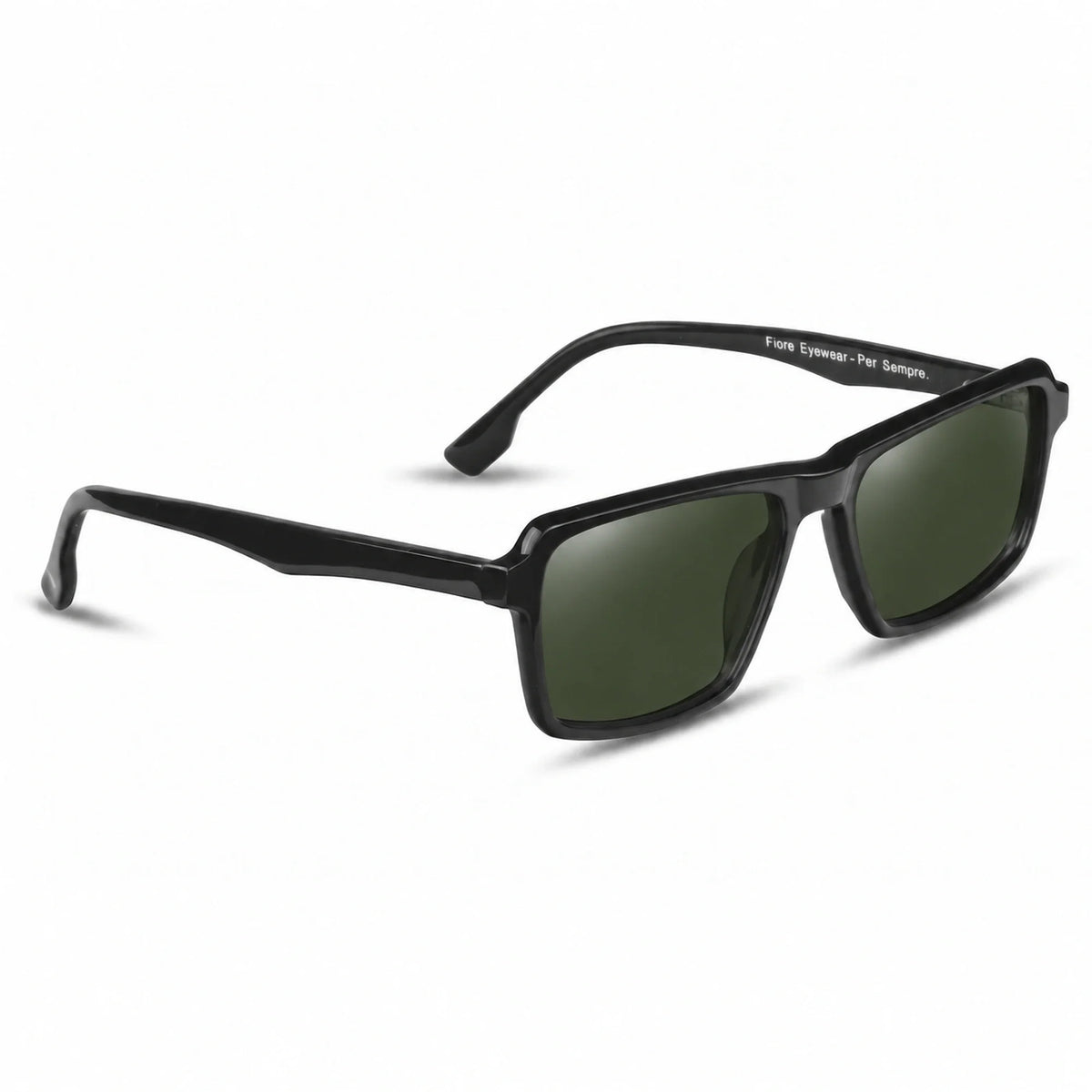Fiore 1038 rectangle sunglasses, black bio-acetate frame · ReFramed, photo 8 of 36