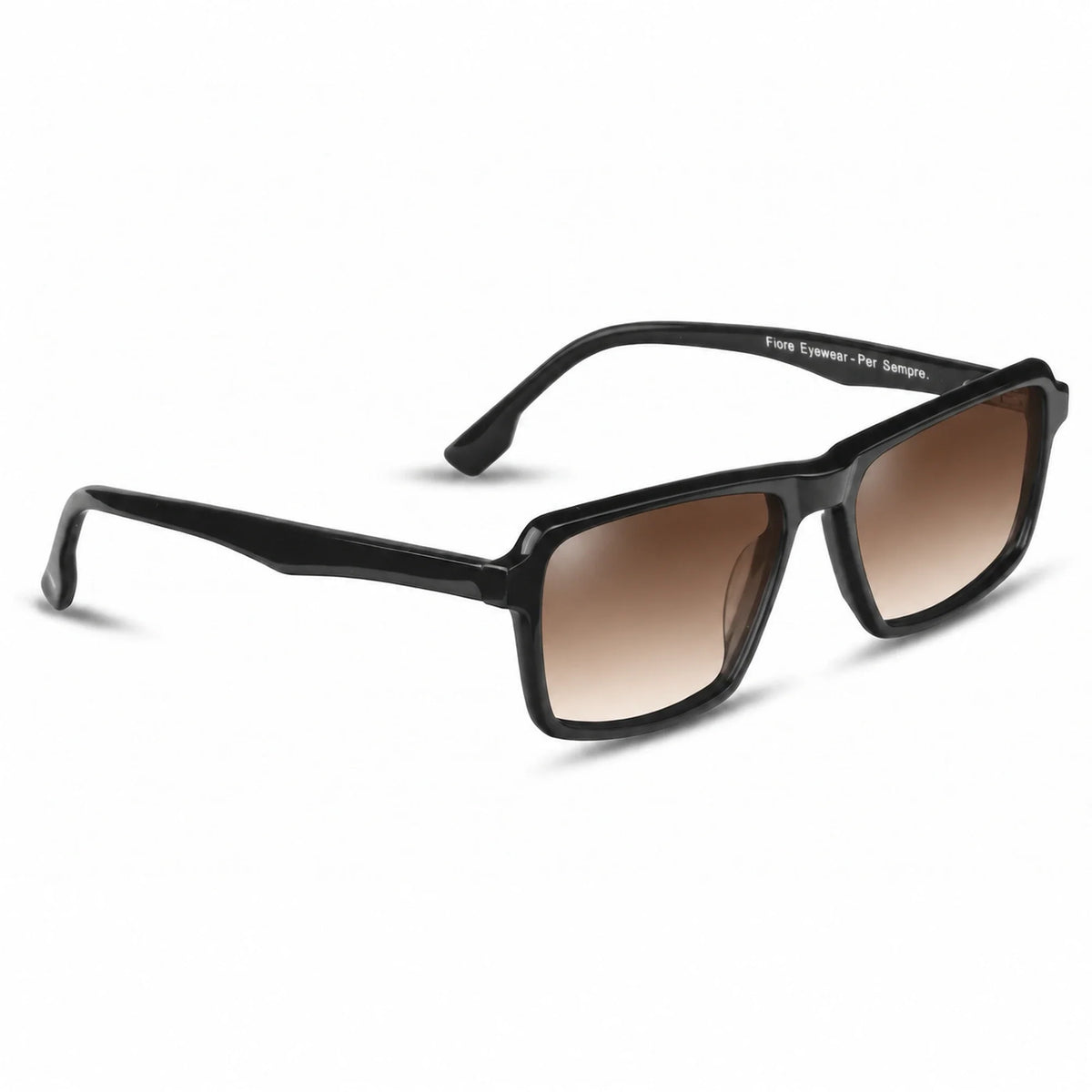 Fiore 1038 rectangle sunglasses, black bio-acetate frame · ReFramed, photo 23 of 36
