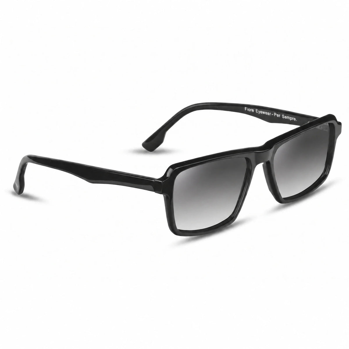 Fiore 1038 rectangle sunglasses, black bio-acetate frame · ReFramed, photo 20 of 36