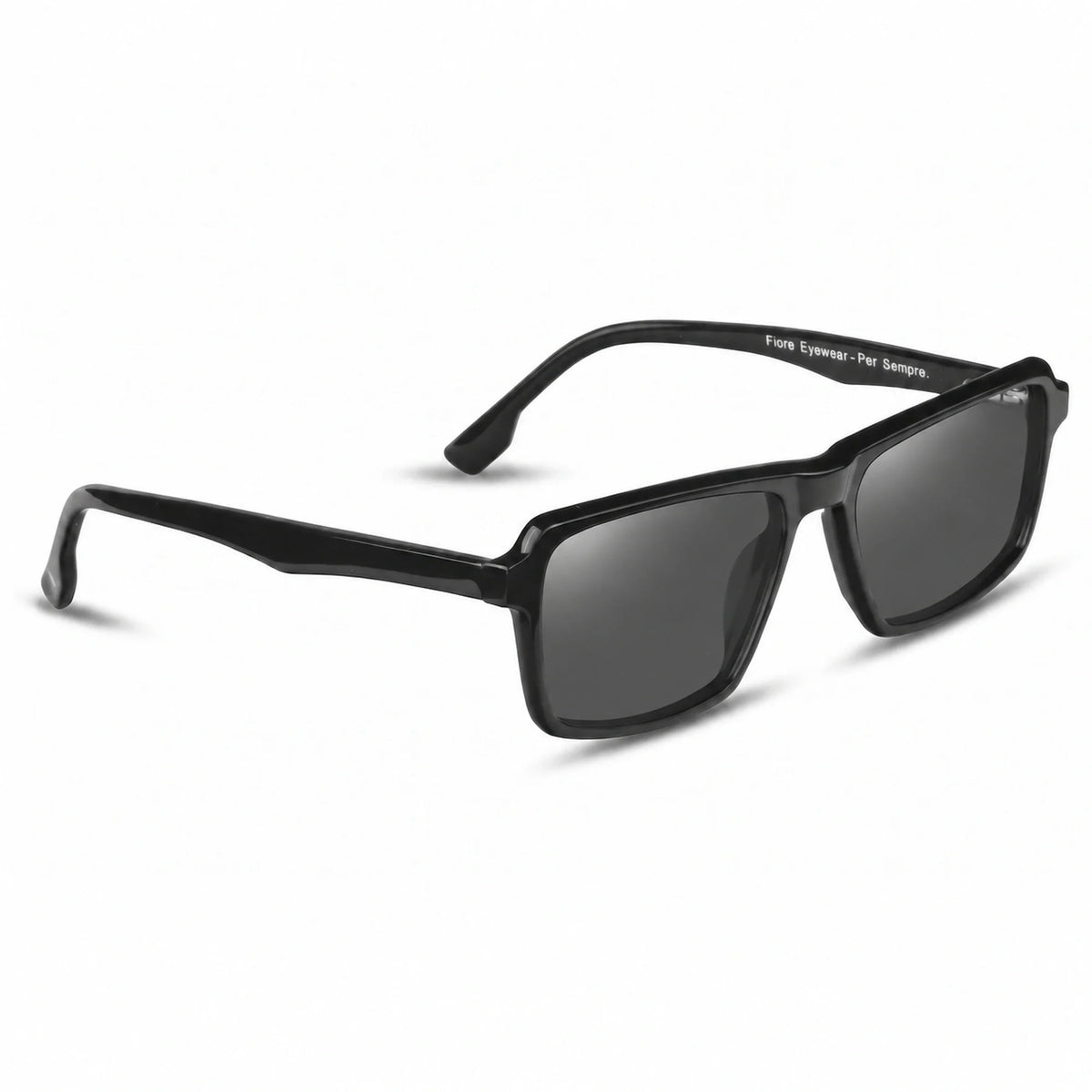 Fiore 1038 rectangle sunglasses, black bio-acetate frame · ReFramed, photo 2 of 36