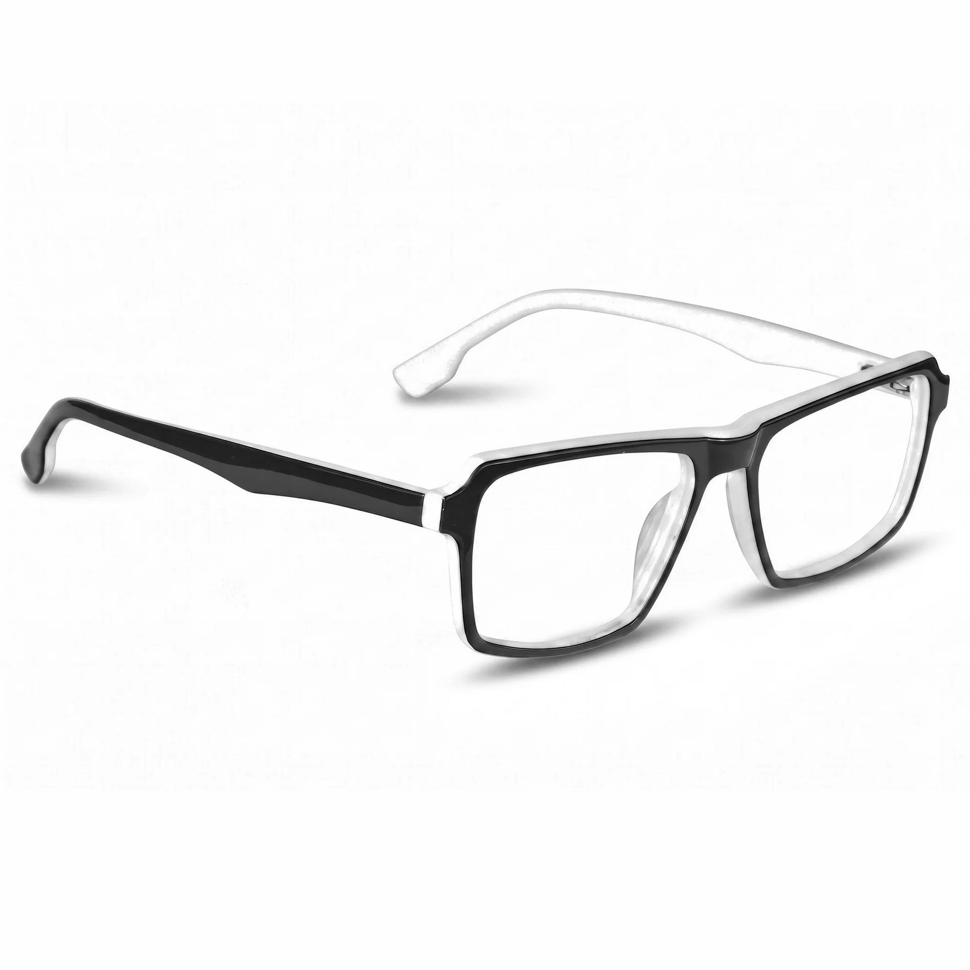 Fiore 1038 eyeglasses in black white – three-quarter view