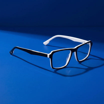 Fiore 1038 rectangular acetate reading glasses, black white frame · ReFramed, photo 25 of 92