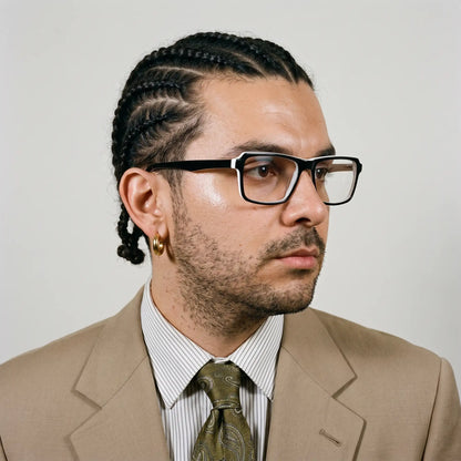 Fiore 1038 rectangular acetate reading glasses, black white frame · ReFramed, photo 36 of 92